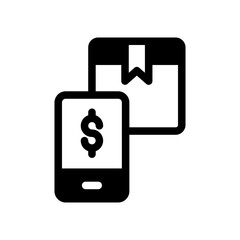 app mobile shop glyph style