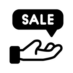 discount hand glyph style