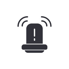 Alert solid icons, minimalist vector illustration ,simple transparent graphic element .Isolated on white background