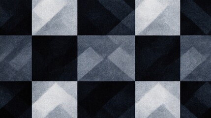 Abstract Geometric Pattern: A captivating abstract pattern featuring a grid of  geometric shapes, rendered in shades of blue and white, with a hint of subtle texture.