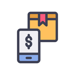 app mobile shop filled style