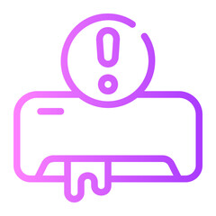 Obraz premium water leak gradient icon