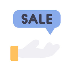 discount hand flat style