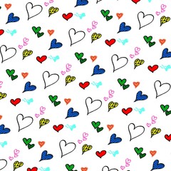 pattern love heart texture girl lovely animal print