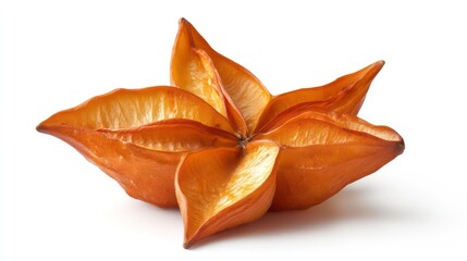 Fototapeta premium carambola, starfruit, isolated on white background, full depth of field
