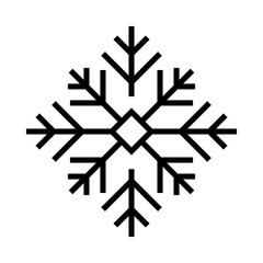 Snowflake Icon for Cooling, Refrigeration, or Winter Themes