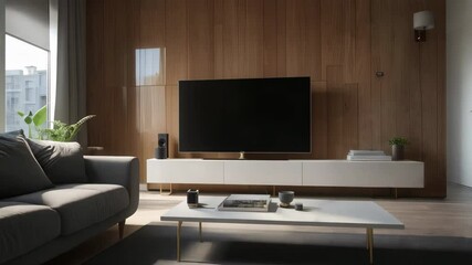 TV as a part of a modern interior, elegance and functionality