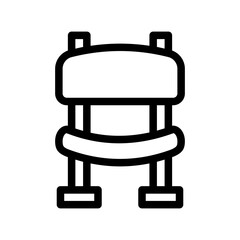 camping chair outline style