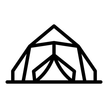 recommend clip art: camping tent outline style