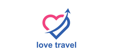 logo design love travel,holiday,hearth,romance,symbol,icon,idea,creative.
