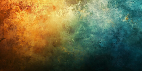 Obraz premium Vibrant Abstract Texture with Gradient Transition from Warm Orange to Cool Blue Tones