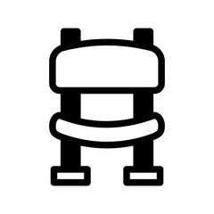 camping chair glyph style