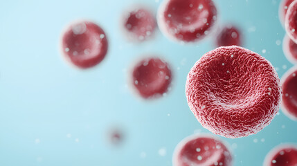 Microscopic action of red blood cells in human circulation laboratory environment 3d animation viewpoint