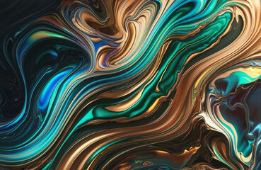 Fototapeta premium Flowing Liquid Marble Textures