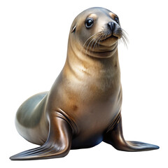 Naklejka premium Digital sea lion isolated on transparent background 