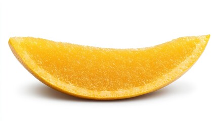 Lemon slice isolated on white background, clipping path, full depth of field