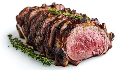 Juicy Grilled T-Bone Steak with Herbs, Peppercorns, and Cherry Tomatoes – Gourmet Food Photography