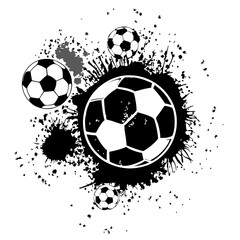 Fototapeta premium Football grunge background vector illustration (1)