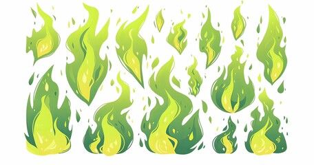 Green flame