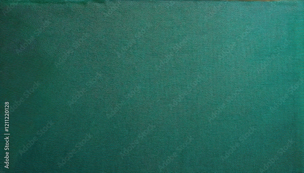 Poster textured emerald green fabric background with subtle gradient, soft textile surface for digital desi