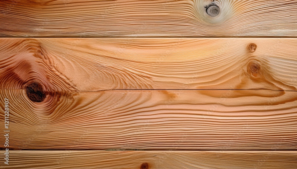 Poster close-up of natural wood grain with vivid knot patterns and smooth texture, perfect for background, 