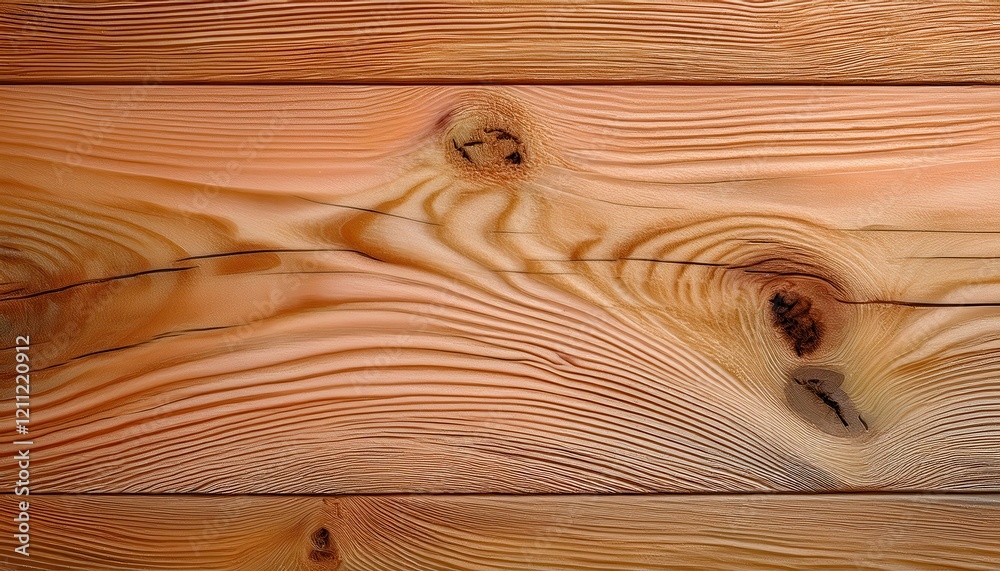 Poster close-up of natural wood grain with vivid knot patterns and smooth texture, perfect for background, 
