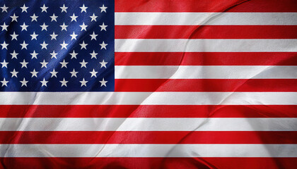 Fototapeta premium digitally rendered USA flag with embossed textures, showcasing modern design and high resolution appeal