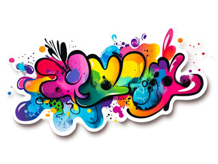 Obraz premium Vibrant Abstract Color Splashes for Artistic Background