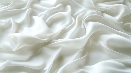 Fototapeta premium Soft, flowing white fabric texture