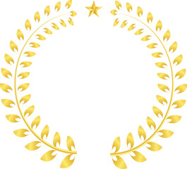 golden laurel wreath
