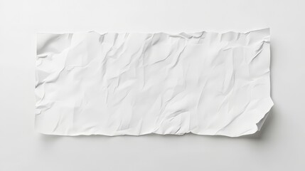 Obraz premium Crinkled white paper texture