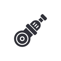 Angle grinder solid icons, minimalist vector illustration ,simple transparent graphic element .Isolated on white background