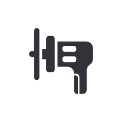 Angle grinder solid icons, minimalist vector illustration ,simple transparent graphic element .Isolated on white background