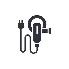 Angle grinder solid icons, minimalist vector illustration ,simple transparent graphic element .Isolated on white background