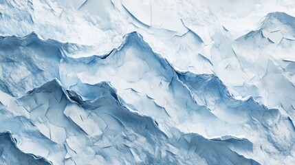 Obraz premium Abstract icy blue mountain range