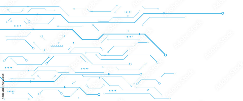 Aufkleber Vectors Abstract connecting lines and dots. Social networking, network connection and global communication technology background