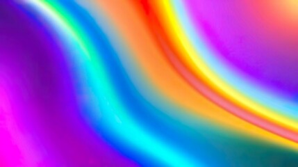 A vibrant and glossy rainbow background featuring smooth gradients transitioning seamlessly through vivid colors: red, orange, yellow, green, blue, indigo, and violet.