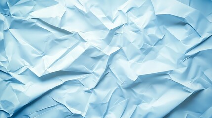 Obraz premium Abstract crumpled light blue paper