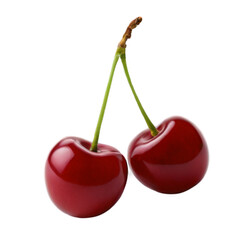cherries isolated on white background