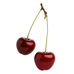 cherries isolated on white background