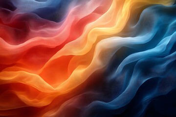 Fototapeta premium Abstract Colorful Waves Flowing Seamlessly Together