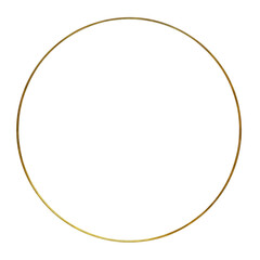 Minimalist gold circle on white. Simple gold circle design. Elegant gold circle art. Perfect for...