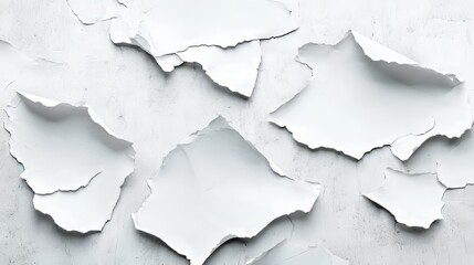 Peeling paint on textured surface