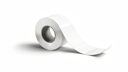 Roll of white adhesive labels