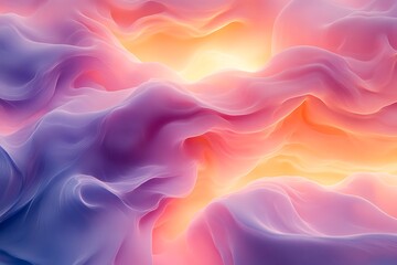 Obraz premium Abstract Pastel Waves Flowing Seamlessly