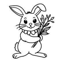 Easter Bunny Outline