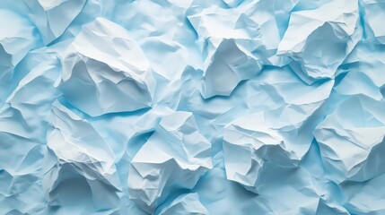 Obraz premium Abstract light blue crumpled paper