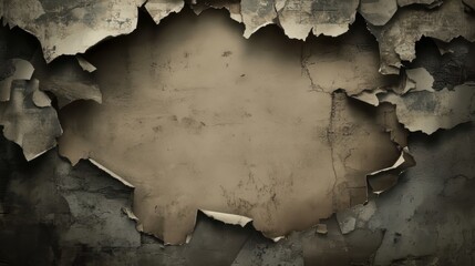 Aged wall with peeling paint