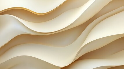 Obraz premium Abstract beige wavy paper design