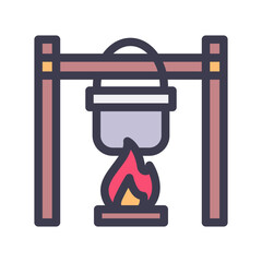 pot on fire filled style